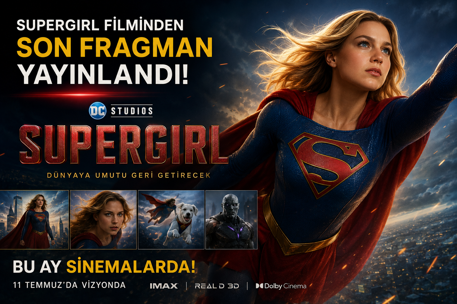 Supergirl Filmi İçin Yeni Fragman Yayınlandı