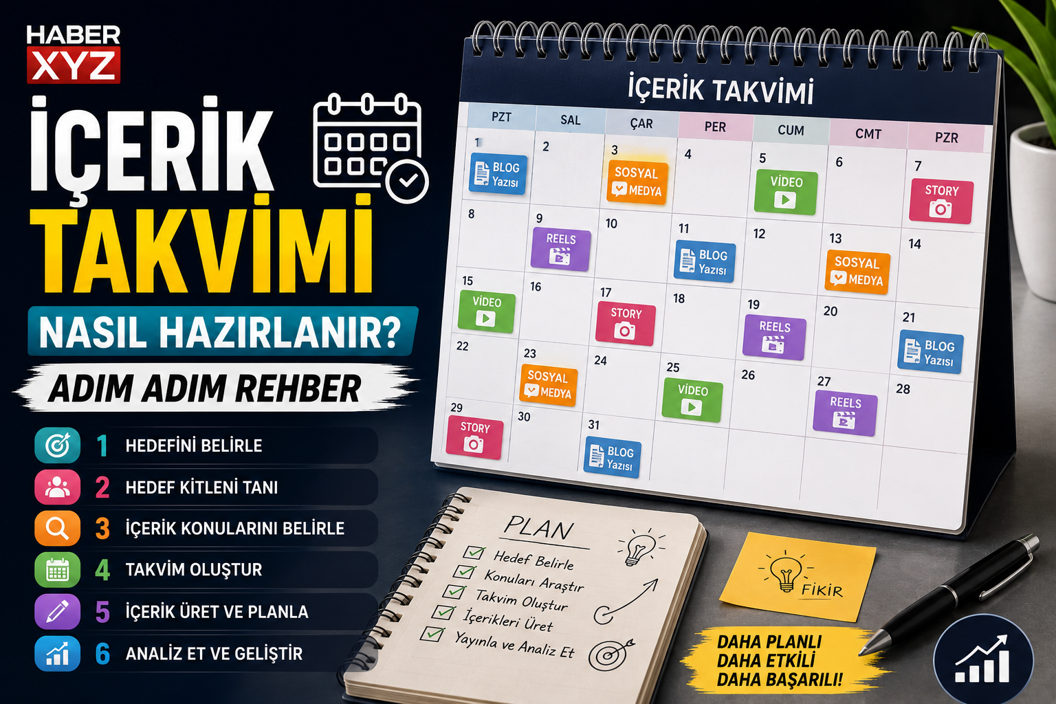 İçerik Takvimi Nasıl Hazırlanır? Adım Adım Rehber