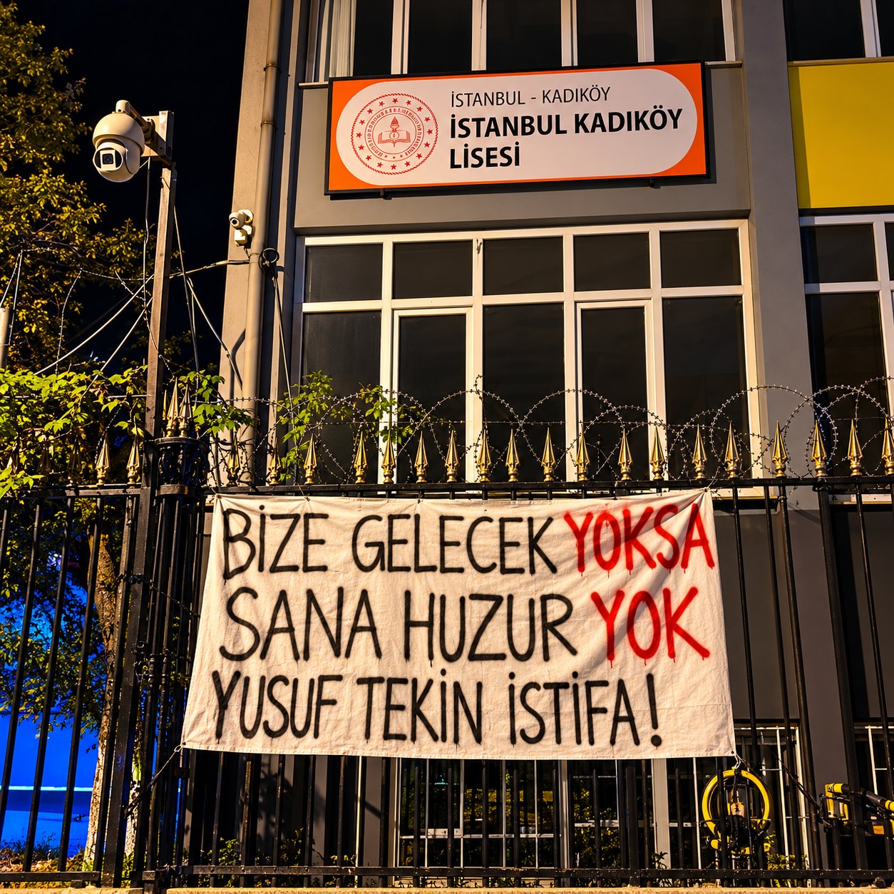 Öğrenciler Pankart Nedeniyle Tutuklandı