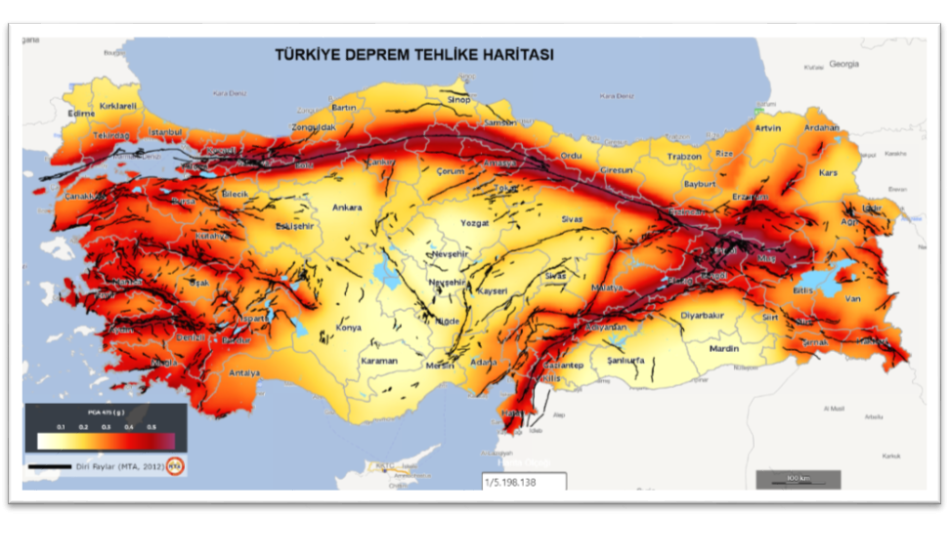 Türkiye'de Deprem Tehlikesi En Düşük 9 İl Açıklandı